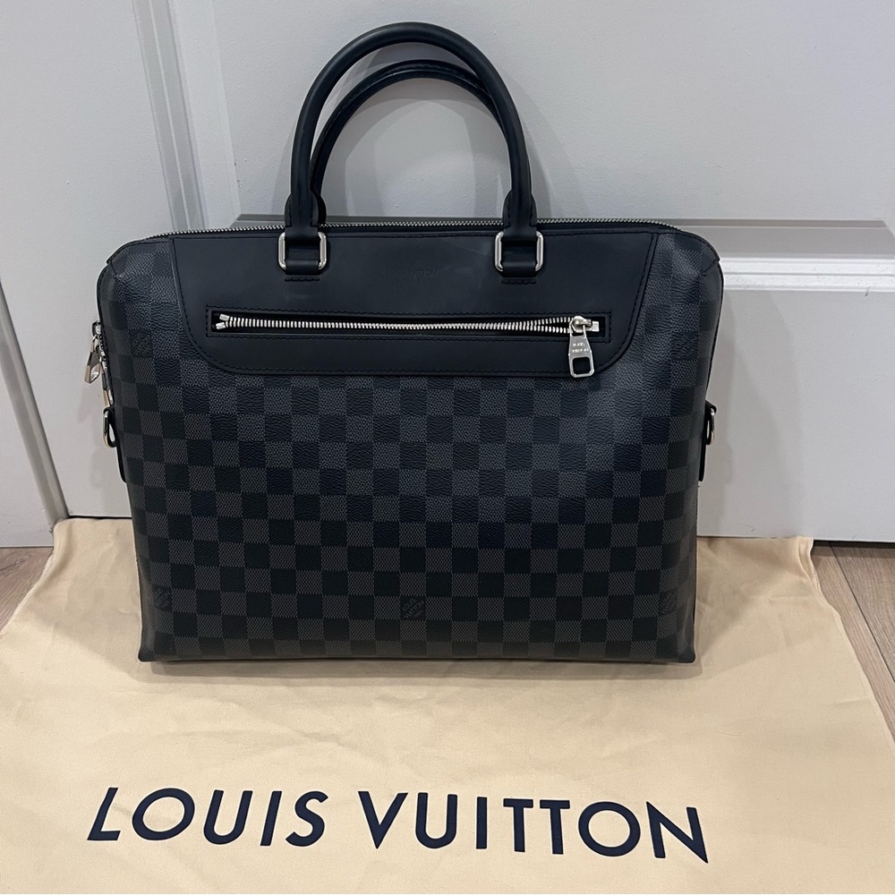 LOUIS VUITTON Damier Cobalt Porte-Documents Jour - Picture 2 of 14